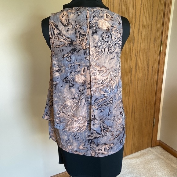 JUICY couture layered embellished gray and peach tank top Size Small - Picture 5 of 11